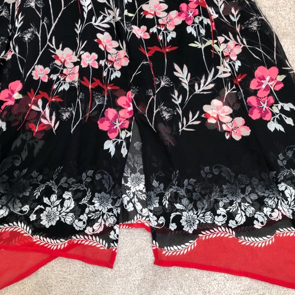 Express Womens Sundress XS Floral Spaghetti strap - Picture 7 of 11